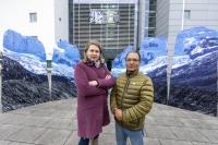 Saul und Anwältin vor dem OLG